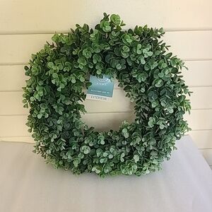 Martha Stewart Home 17" Topiary Eucalyptus Wreath Seasonal Home Decor